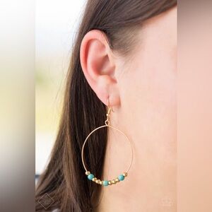 Gold and Turquoise Jewelry Set